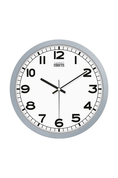 EMORES 30 cm Real Glass Silent Mechanism Wall Clock
