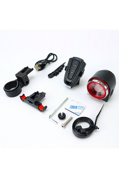 Choice A8 PRO Bicycle Rear Lamp Braking Light Burglary Alarm Remote Call Wireless Control USB Charge LED La