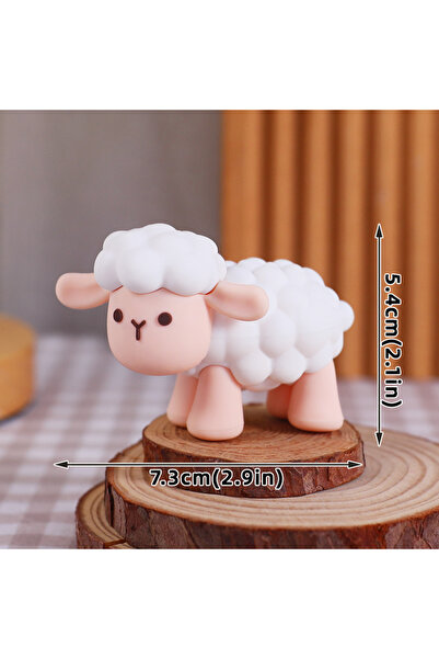 Choice7 الحجم كما هو موضح، زينة كعكة حفلات ريفية على شكل خروف، زينة كعكة على ...