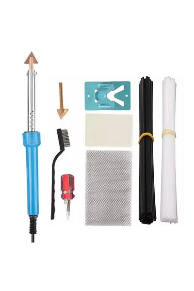 Choice Eu Plug Portable 80w Car Plastic Welding Hot Iron Stand And Wire Brush Repair Kit Auto Bumper Dashbo