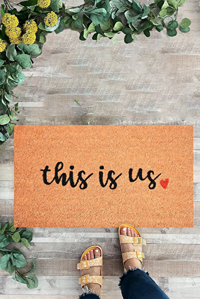 KARMAT This Is Us, Written Themed Mat, Door Mat Suitable for Indoor and Outdoor