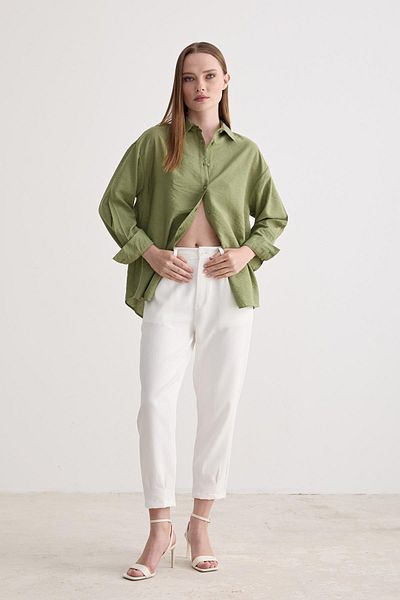 LEVURE Khaki Green Shirt