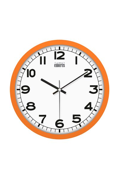 EMORES 30 cm Real Glass Silent Mechanism Wall Clock