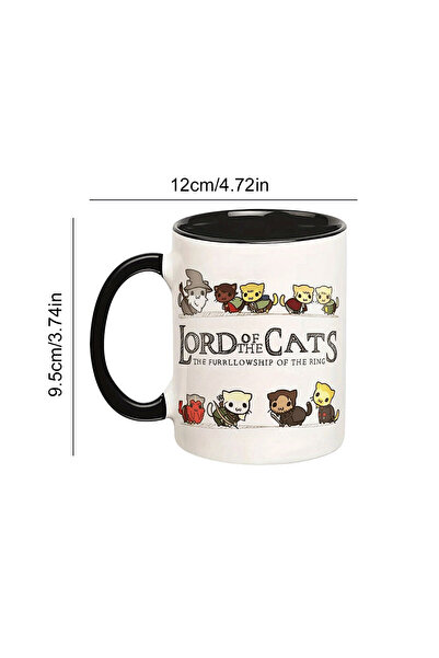 Choice كوب قهوة 11 أونصة 01 كوب قهوة Lord Of The Cats سعة 11 أونصة كوب قهوة T...