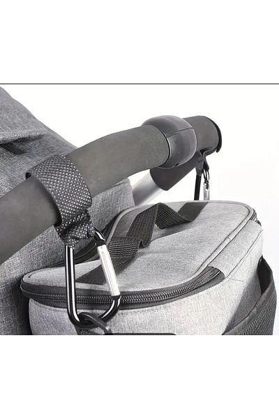 MorPort 2 Pieces Metal Stroller Hook - I Baby Stroller, Hanger Sketch