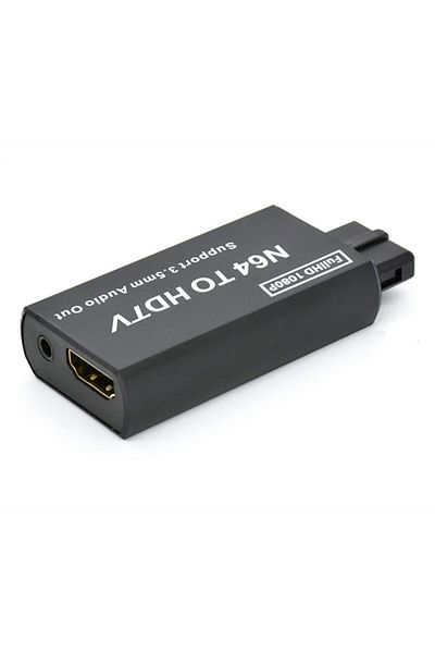 Choice محول N64 إلى HDMI متوافق مع وحدة تحكم الألعاب N64 إلى HDMI محول N64 إلى HDTV للتوصيل والتشغيل لـ Sne