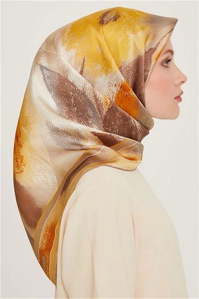 Armine Κασκόλ 100% Twill Silk με σχέδιο |   9240-51