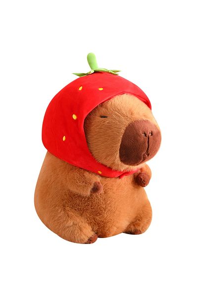 Choice about 10-15cm strawberry capybara 25-55CM Kapibala Capybara Plush Toy Internet Celebrity Capybara Ju