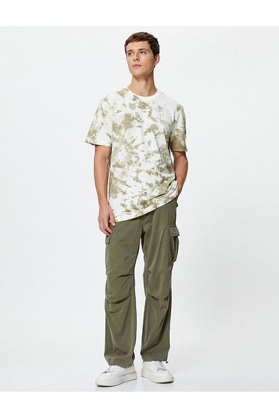 Koton Μπλουζάκι Cotton Tie-Dye Look με κοντό μανίκι Crew Neck T-shirt