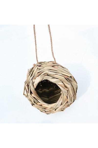 Choice Dark Brown High-quality Forage Hand-woven Hamster Grass Nest Hamster Toy Tunnel Pet Grass Nest Grass