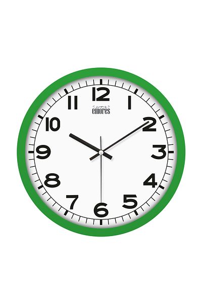 EMORES 30 cm Real Glass Silent Mechanism Wall Clock