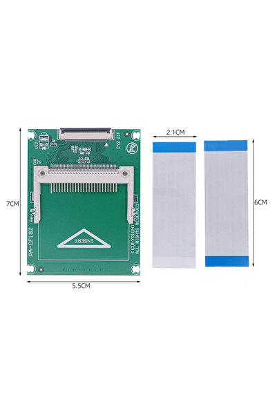 BSN محول بطاقة ذاكرة فلاش مدمجة (CF) سوداء إلى قرص صلب ZIF/CE مقاس 1.8 بوصة ل...