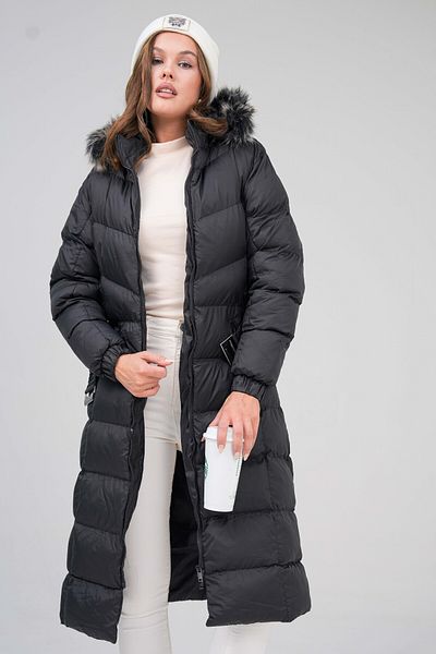 VOLT CLOTHİNG Women's Maxi Length Furry Maxi Length Coat