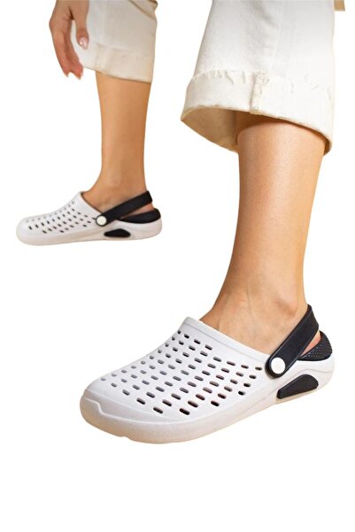 Liger White and Navy Blue Unisex Comfort Eva Sole Slippers