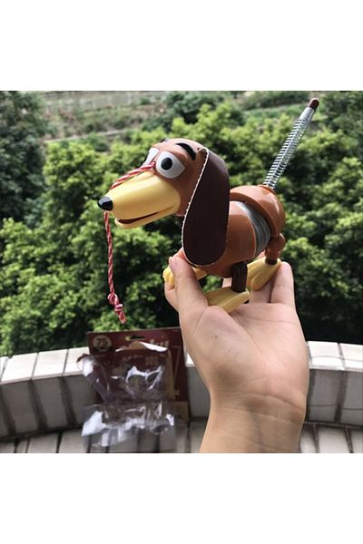 Miniso with box Authentic Disney Pixar Toy Story 4 Elastic Puppy Shepherd Action Doll Handmade Toy Puppy An