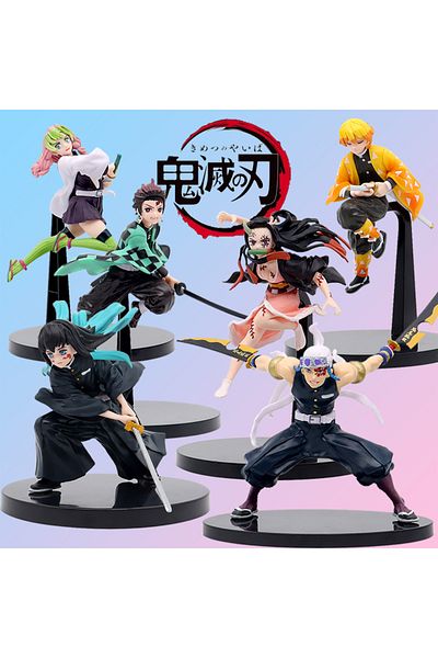 Choice Anime Demon Slayer Kimetsu no Yaiba figure Kamado Tanjirou Action Figure Agatsuma Zenitsu Nezuko ...