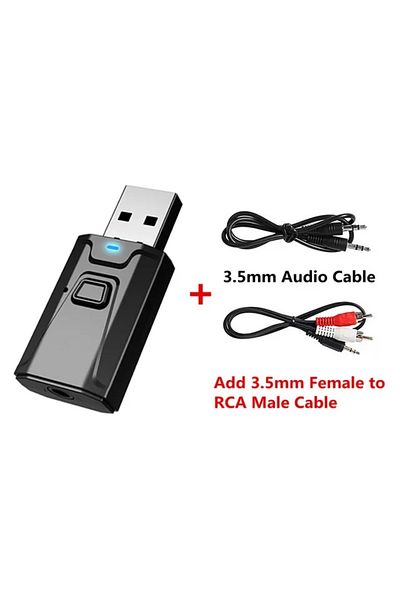 Choice With Rca Cable Vikefon Bluetooth 5.0 Transmitter Receiver 3 In 1 Edr Adapter Dongle 3.5mm Aux For Tv