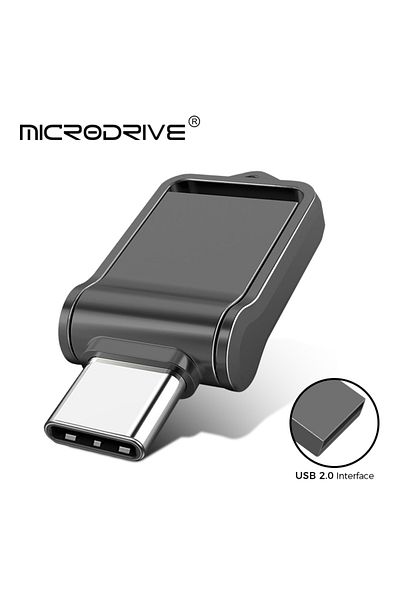 Choice 64GB black OTG Type C Pen Drive Mini Metal Usb Memory Stick 32GB usb flash card 128GB type-C Pendriv