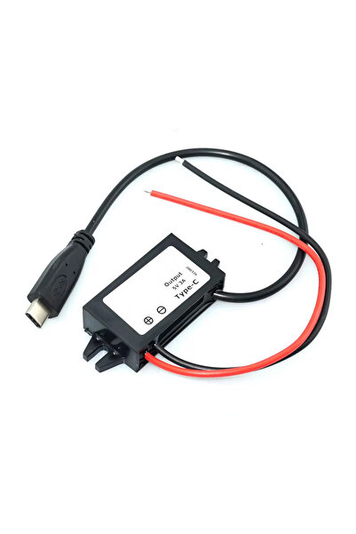 Genel Markalar 12.2V / 24V to TYPE-C 5V 3A Modül F35J5V3A 30cm Usb Kablolu Su...