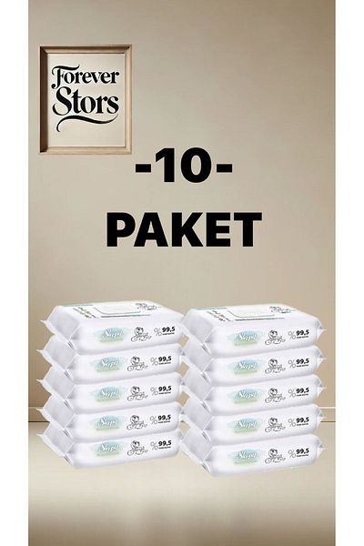 Sleepy Bio Natural Newborn Wet Baby Care Towel 10X40 (400 Sheets)