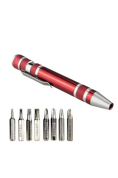 Choice Multifunctional Magnetic Screwdriver 8 In 1 Aluminum Alloy Disassembly Pen Slotted Cross Head Scr...