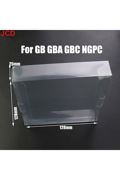 JCD For Gba Gb 1pcs Clear Transparent Game Cartridge Box Case Cib Games Plastic Pet Protector For N6