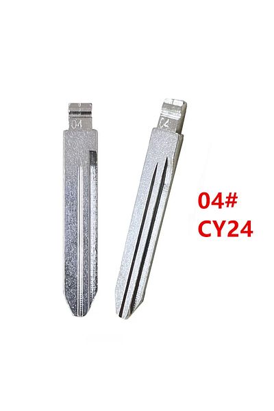 Choice 10pcs 04# CY24 Metal Uncut Blank Flip KD Remote Key Blade for Chrysler Jeep Dodge for Keydiy KD X...