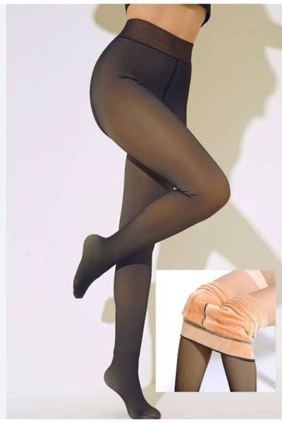 BEST UMT Colanți termici de iarnă cu aspect de șosete subțiri din lână