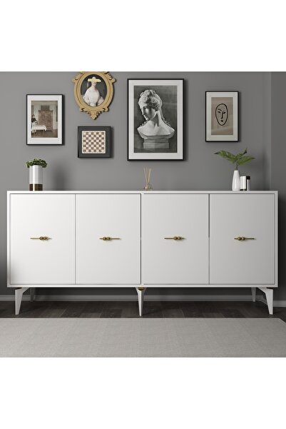 DEMONTE DECOR Sinta 180 Cm Konsol (KX180) Beyaz-beyaz