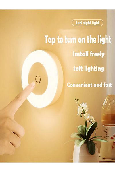 Choice USB Plug Warm White WHITE Dimming Touch LED Night Light USB Rechargeable Night Lamp Dedroom Kitchen