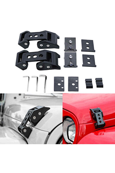 Choice black Car Parts Lock Hood Latch Catch for Jeep Wrangler JK 2007-2018 Car Engine Lock Decoration for