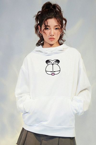 Moda Glo Φούτερ με στάμπα Garfield Unisex