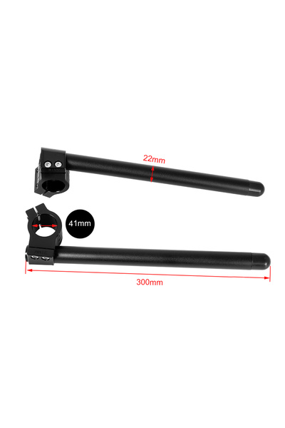 Choice مقود دراجة نارية أسود قابل للتعديل مقاس 41 مم، مصنوع بتقنية CNC، متوفر...