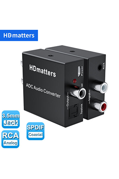 Choice ملاحظة فحص أخرى محول الصوت التناظري إلى الرقمي 3.5 مم Aux+L/R RCA إلى ...