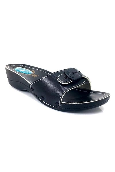 Ceyo Minelli Heeled Gel Women's Anatomical Slippers Black