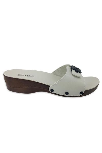 Ceyo Women for Beige Minelli Heeled Anatomical Slippers