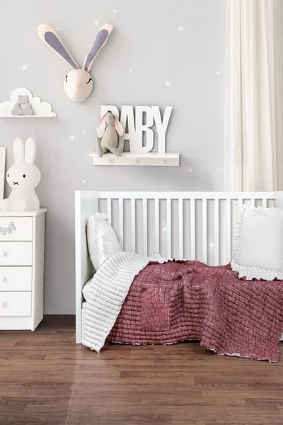 Dokubba Baby Blanket - Filled Baby Blanket - Cotton - Natural (100cm X 126 cm)