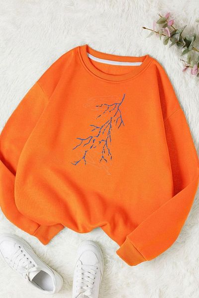 Moda Glo Hanorac unisex din bumbac Simsek Somnia Crew Deck