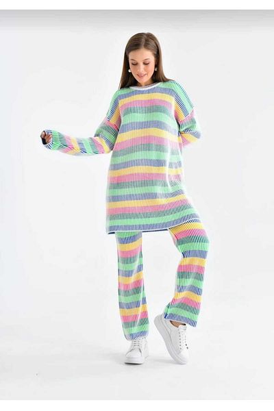 miss pera COSTUM DE TRICOAT FEMEI MULTICOLOR