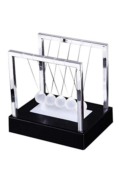 Choice كرة نيوتن المتأرجحة الفضية المضيئة بتقنية LED، لعبة نيوتن للتوازن، لعبة علمية، زينة طاولة للمنزل والمكتب