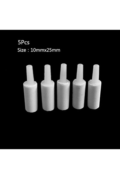 Choice White 5Pcs Aquarium Mini Round Mineral Bubble Air Stone Pond Fish Tank Pump Aerator Aeration Hydropo