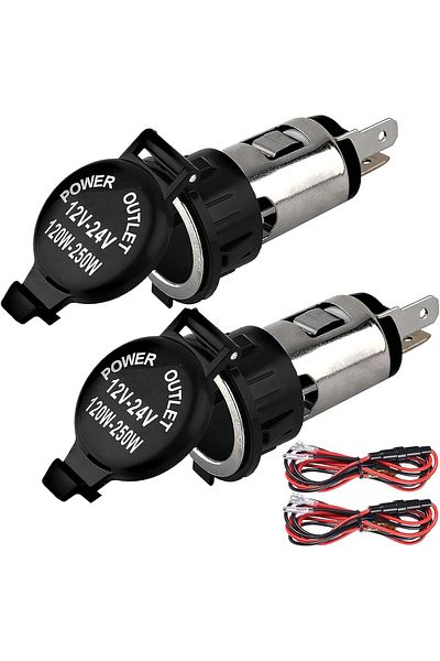 Choice مقبس ولاعة السجائر DC 12V مقبس مخرج طاقة أنثى ولاعة السجائر للسيارة بديل للمياه...