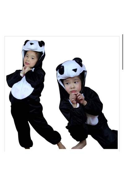 DüşlerÜlkesi Panda Kostümü Çocuk Boy 1. Sınıf Kalite Maskot Başlık
