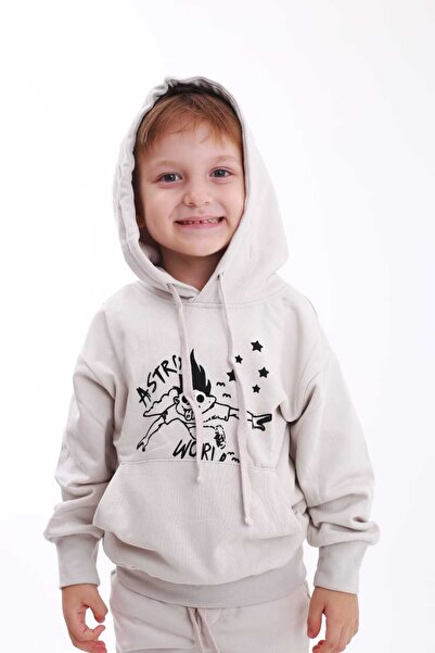 BOBBY JR KİDSWEAR Scris în față și în spate cu imprimeu „Look Mom I Can Fly” ...