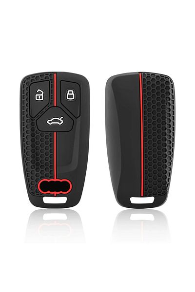 Choice Silicone Keychain For Car Keys Case Holder Key Cover For Audi Q5 Q7 TT A4 B9 A5 A6 8S 8W 4M S4 S5...