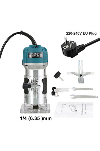 Choice1 ماكينة توجيه خشبية كهربائية 220 فولت، قابس أوروبي، 800 واط، 30000 دور...