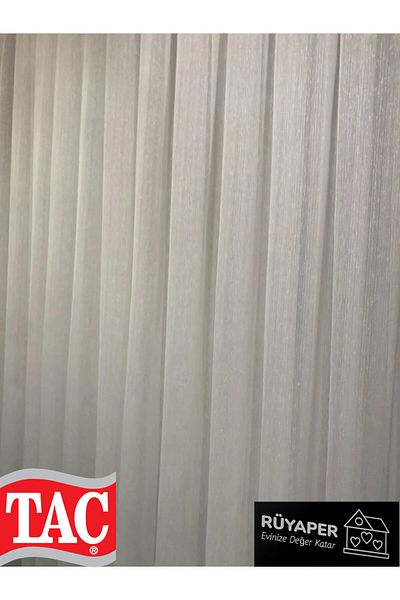 Taç Linen Tulle Curtain Does Not Want Iron Dreamer Slub - 1/2,5 Pleat