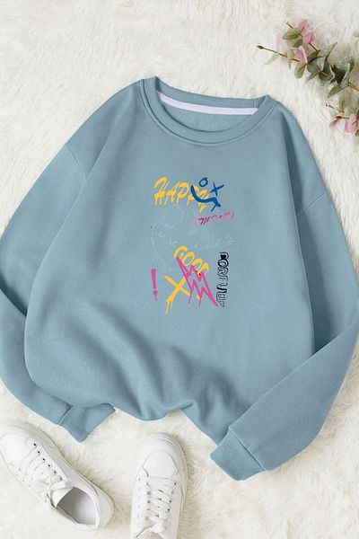 Moda Glo Hanorac din bumbac unisex Happy Smile