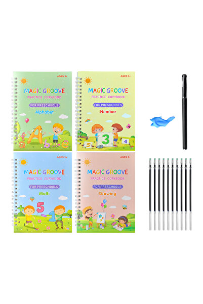 Choice مجموعة من 4 أقلام سحرية لتعليم الكتابة للأطفال في مرحلة ما قبل المدرسة...