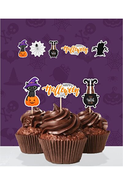 neşeli günlerim Halloween Halloween Cupcake Ornament '20pcs
